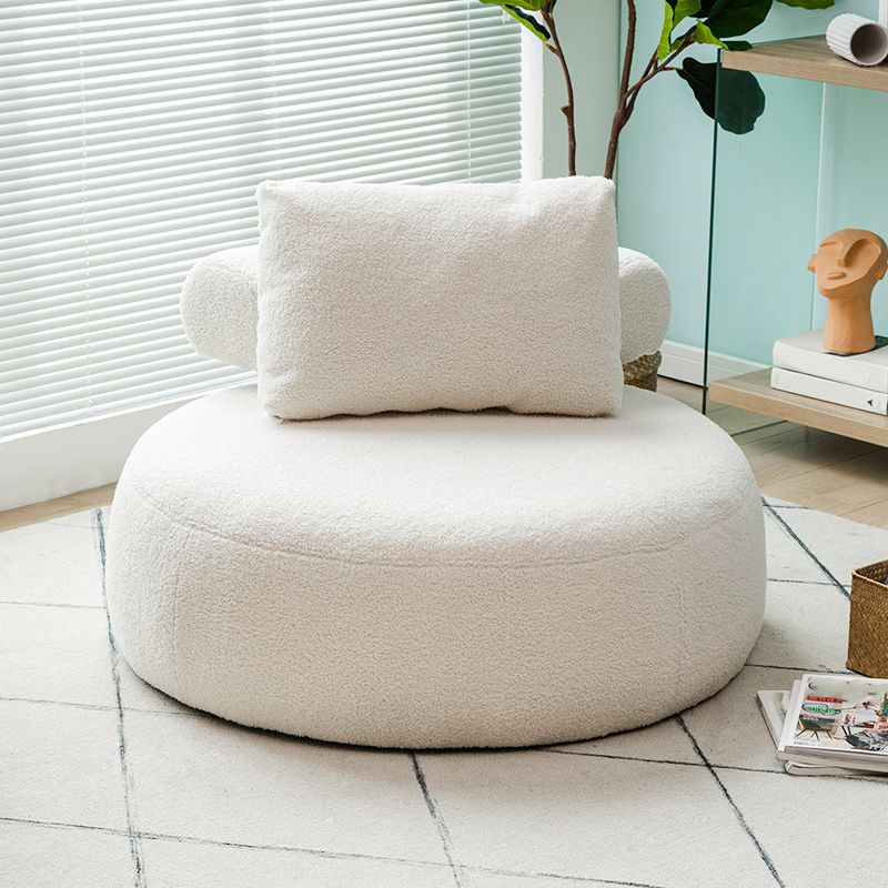 Modern Pillow Back Armless Living Room Solid Color Parsons Chair