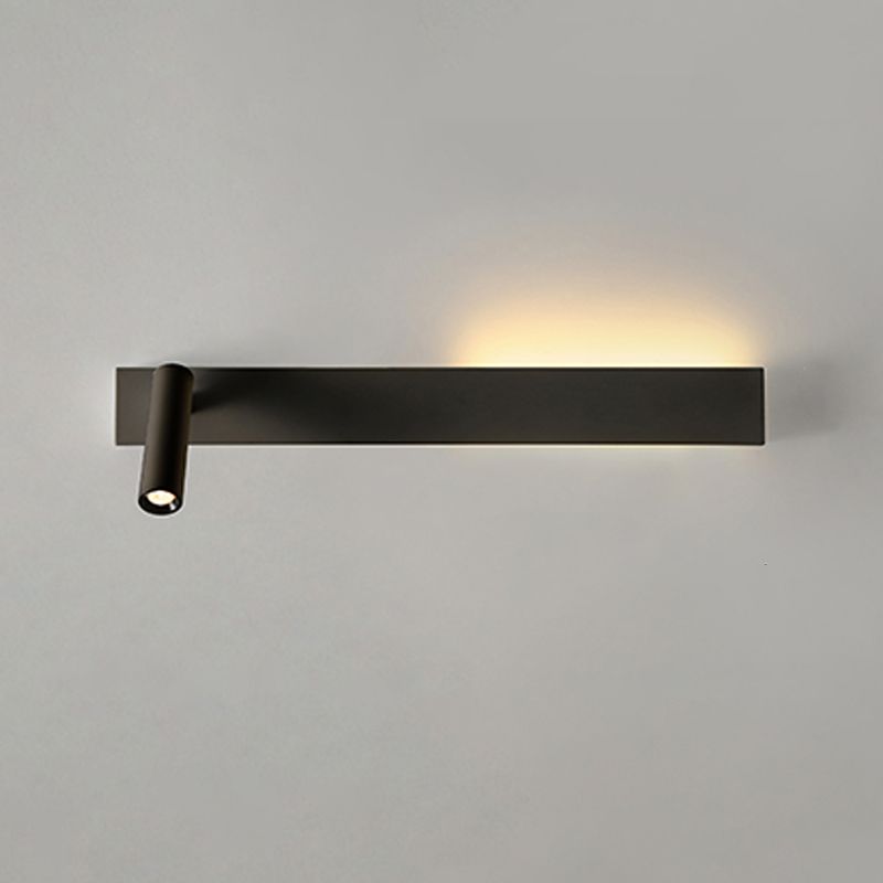 Metal Square Shape Wall Light Modern Style 2-Lights Reading Wall Mounted Light Fixture