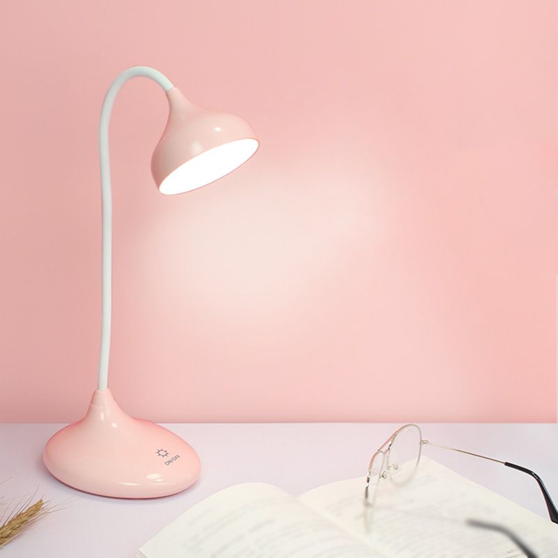 Teardrop Shaped Plastic Study Lamp Macaron LED Table Light for Dormitory