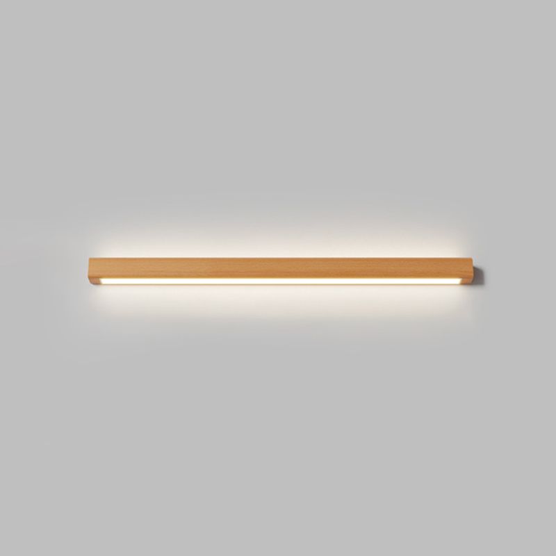 Iluminación de pared de madera de estilo de pared de tira de 2 luces para dormitorio