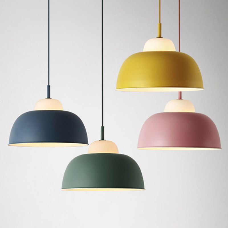 Metallschüssel -Form hängende hängende Licht minimalistische Suspension Anhänger Licht