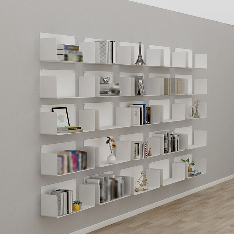 Libreria di unità murale orizzontale di ferro per la casa