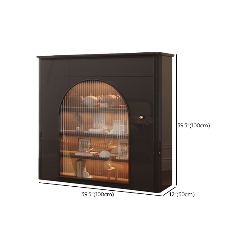 Glam Style Dining Buffet Stone Sideboard with Cabinet for Home