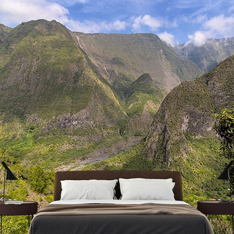 Mountain Scenery Full Size Wall Covering for Living Room, Customized Size Available