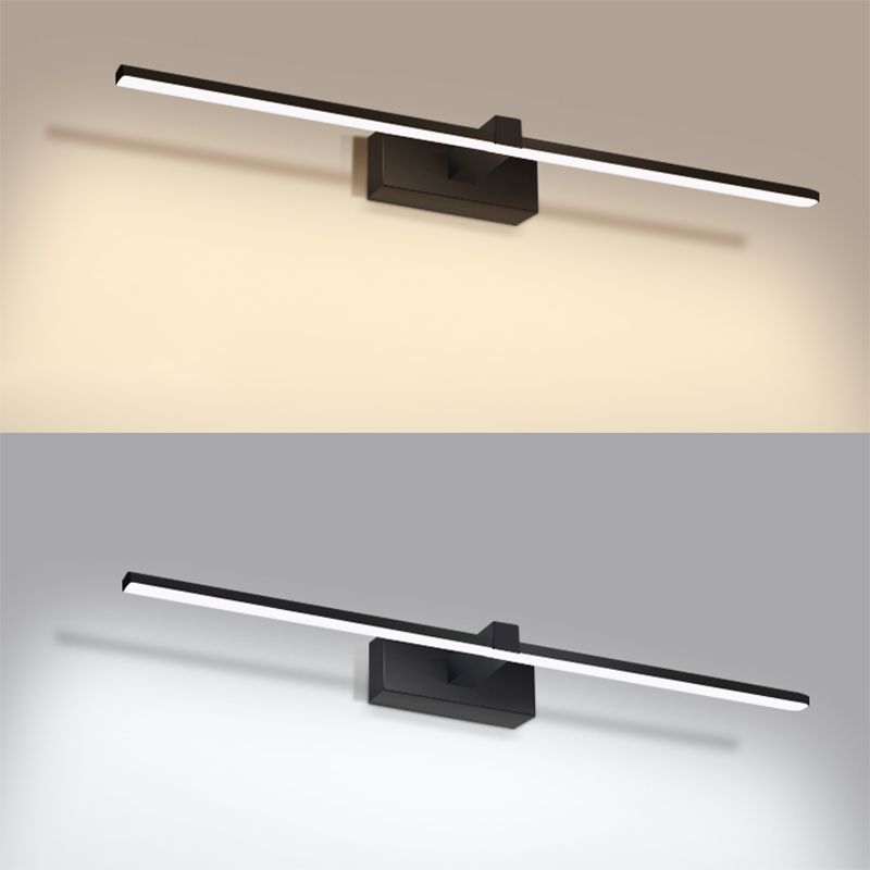 Noordse moderne spiegellicht Simple Long Strip Mirror Lamp Fixture voor badkamer