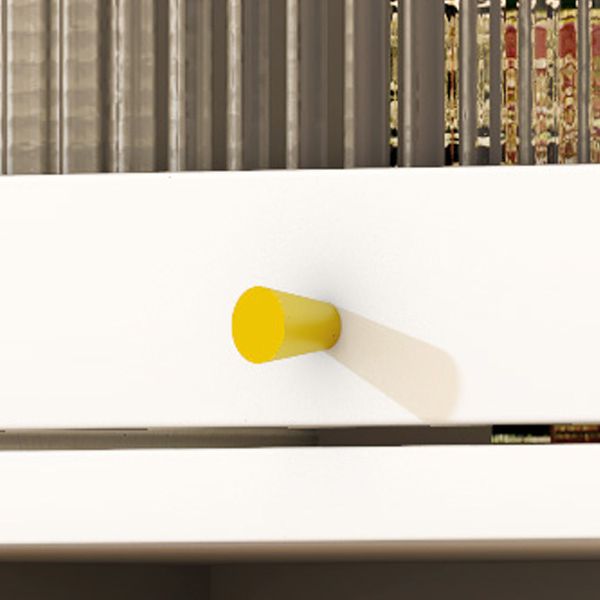 Urban Vertical Standard Bookcase White Manufactured Wood Bookshelf with Glass Doors