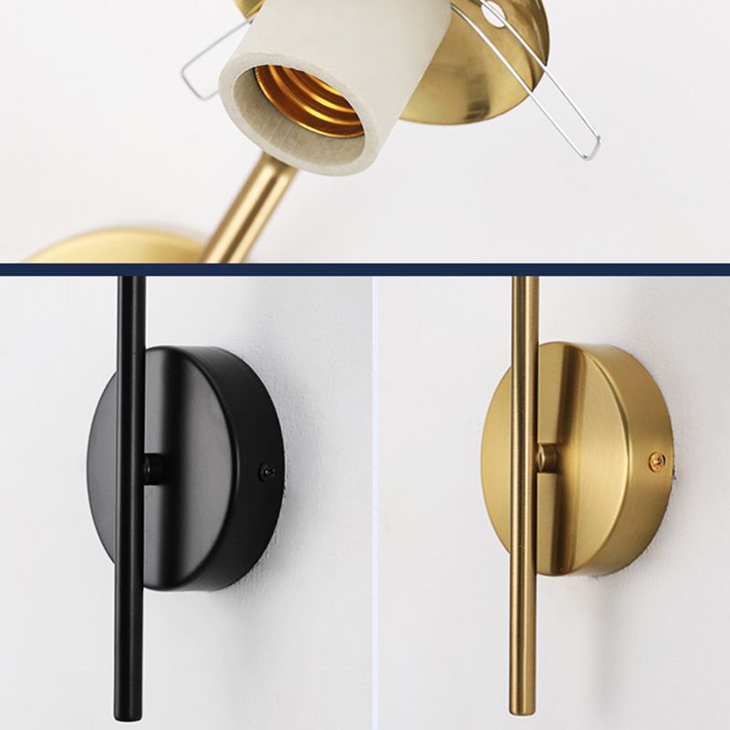 Modernist Wall Sconce Globe Glass Wall Light Fixture for Dining Room