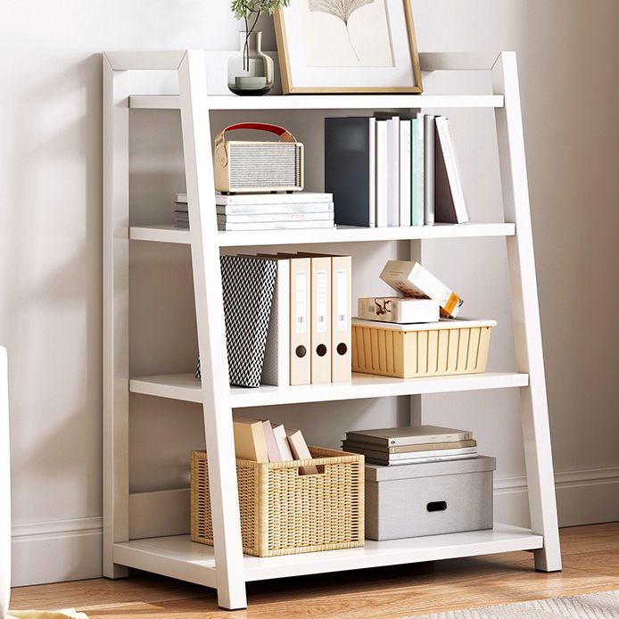 Modern Style Bookshelf Metal Frame and Wood Shelf Bookcase for Office