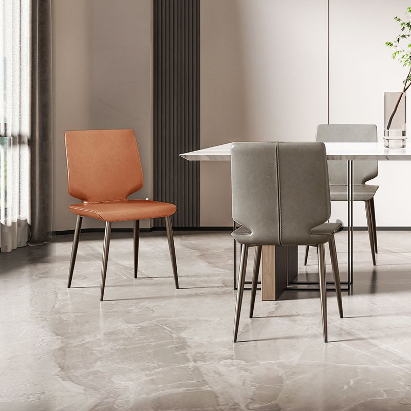 Metal de la cocina del estilo moderno que cena la silla que cena la silla lateral sin brazos