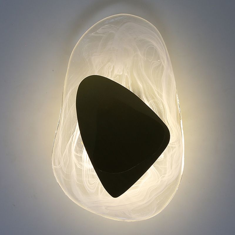 Geometric Shape Metal Wall Lighting Modern Style 1 Light Wall Mounted Light