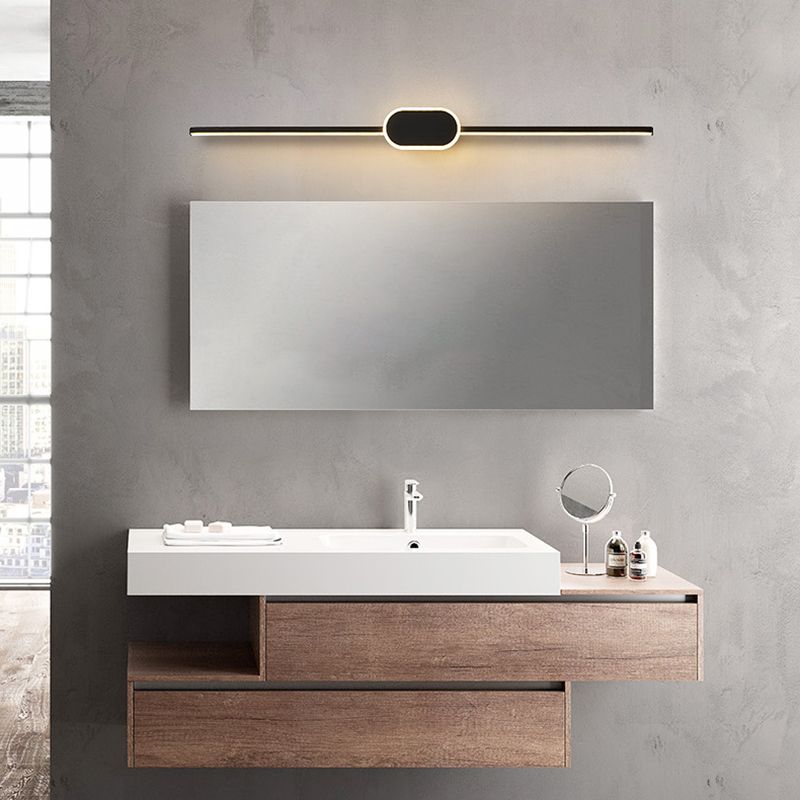 Metal Geometric Shade Wall Lighting Modern Style Mirror Wall Mounted Light Fixture