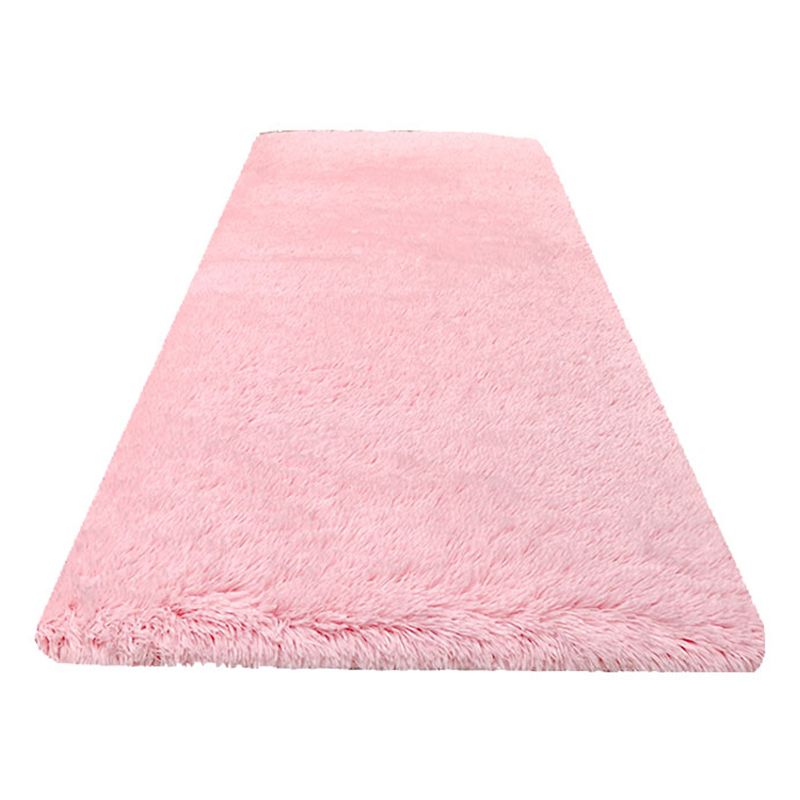 Calming Home Decoration Rug Solid Shag Carpet Polyester Pet Friendly Area Rug for Home Decoration