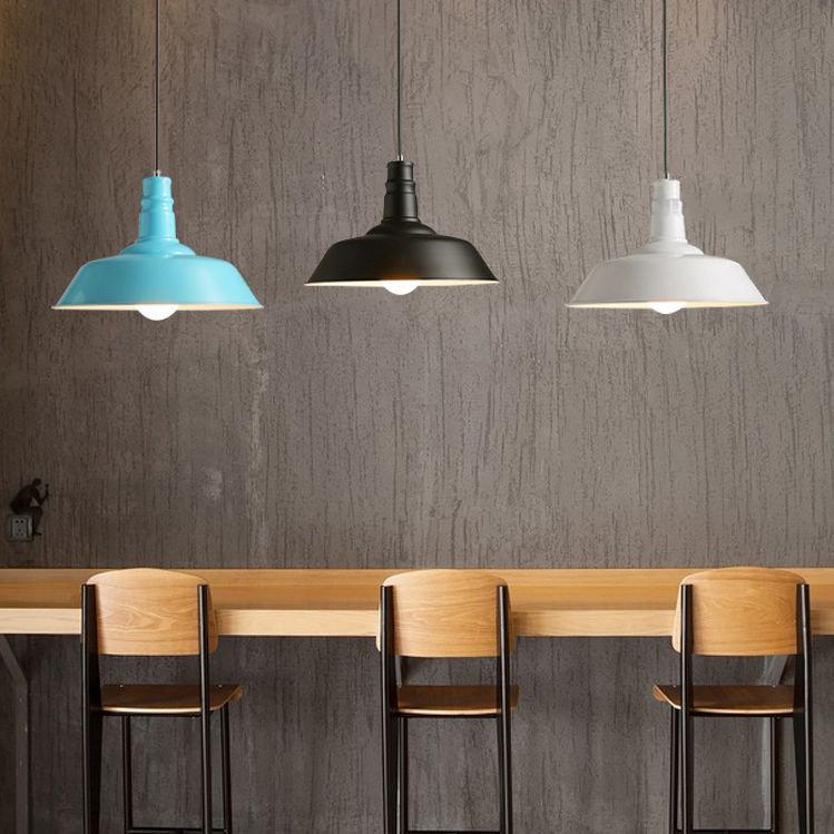 Moderne Macarons minimalistische Scheune Anhänger Leuchtmetall 1 Leichter Esszimmer Tisch Anhänger Beleuchtung