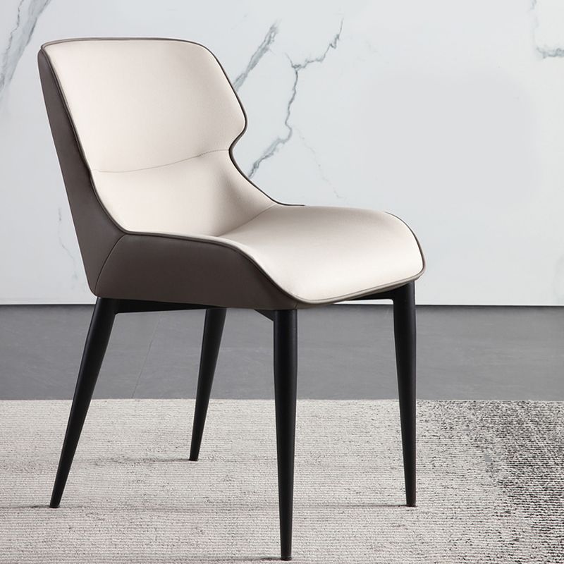 Modern Style Faux Leather Chairs Wingback Arm Chair for Home Use