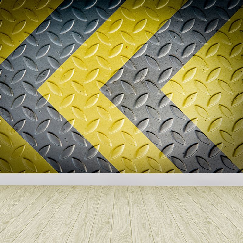 Non-Woven Textured Decorative Mural Decal Industrial Geometry Pattern Wall Covering