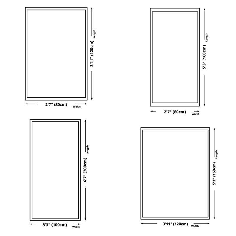 Fashionable Simple Carpet Orange Color Block Carpet Washable Carpet for Living Room