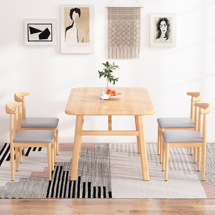Modern Wood Dinette Set 1/2/3/5/7 Pieces Home Dining Table Sets