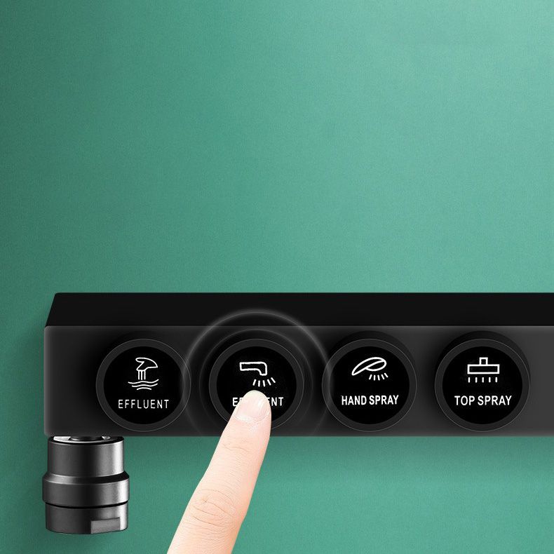 Modern Adjustable Water Flow Shower Faucet Shower Arm Hose Shower System on Wall