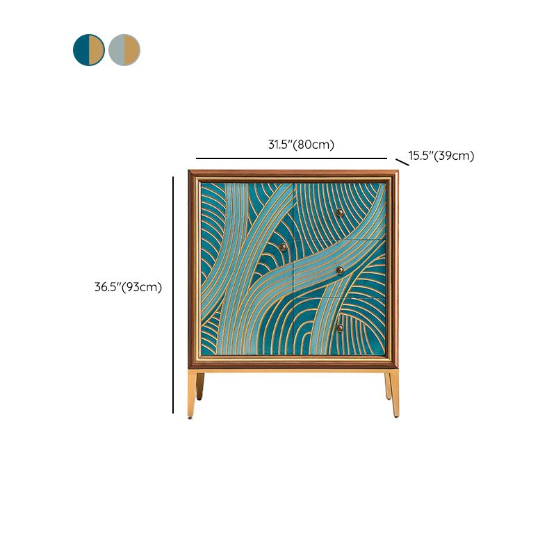 Classic Glam Storage Chest Solid Wood Dresser , 15.21 Inch Width