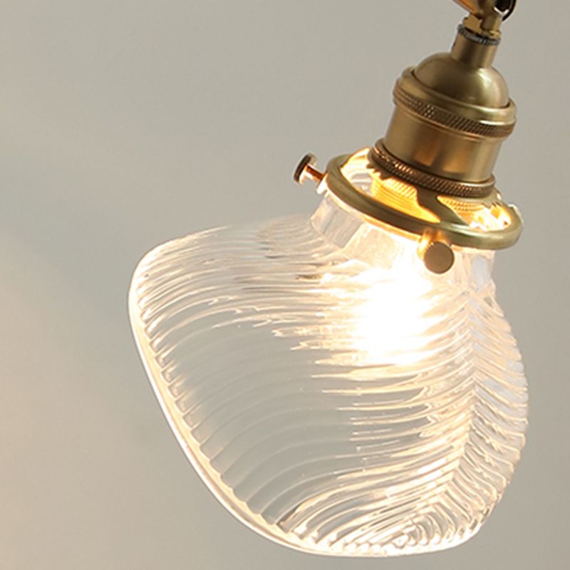 Geometric Metal Wall Light Modern Style 1 Light Wall Mount Light Fixture in Brass