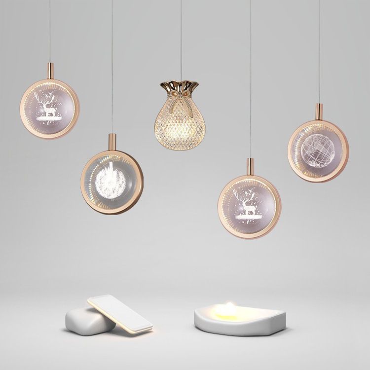 Moderner minimalistischer Stil hängender Anhänger Lichter Metal 1 Licht Anhänger Lichter für Wohnzimmer