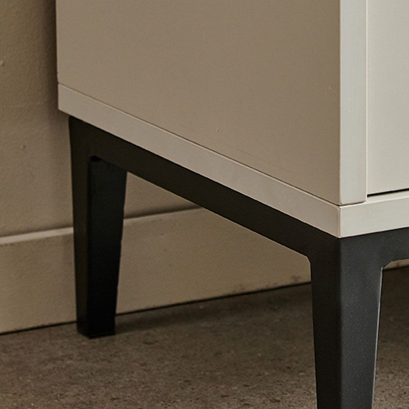 Sintered Stone Top Server Glam Style Buffet Sideboard with Door and Drawer