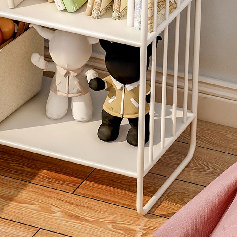 Modern Metal Bookcase Standard Open Back Bookshelf with Shelves