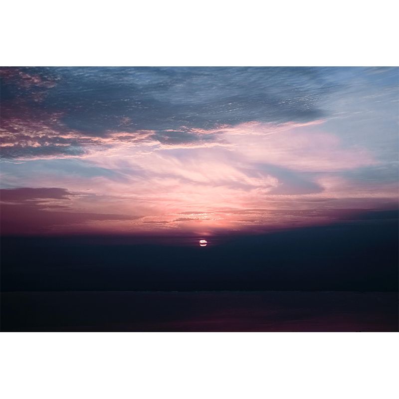 Sky View Contemporary Wall Mural Modernist Wall Covering for Bedroom Decor