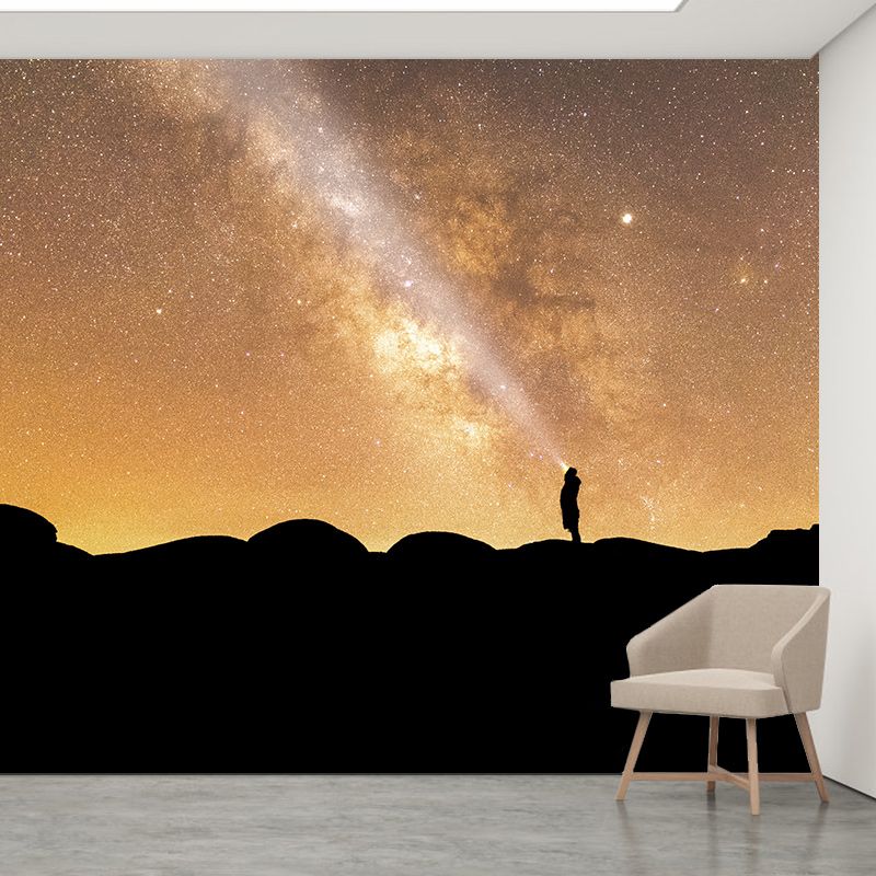 Washable Photography Mural Wallpaper Starry Sky Indoor Wall Mural