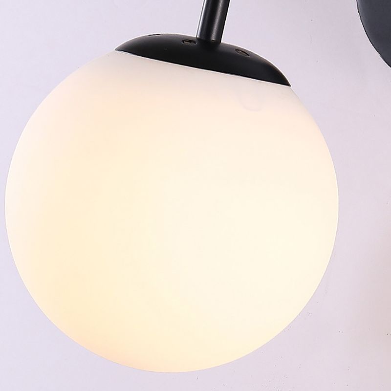Minimalist Style Wall Sconce Lighting Glass Ball Shade Wall Lighting Fixtures