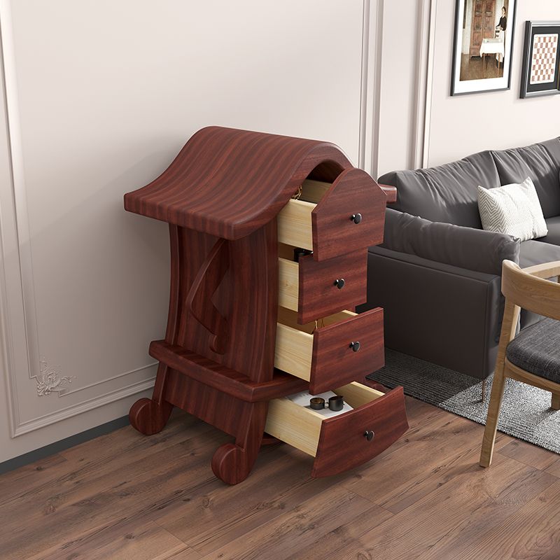 Contemporary Vertical Lingerie Chest Wood Storage Bachelor Chest for Home