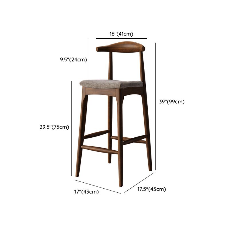 Modern Counter Height Pub Set 1/2/3 Pcs Solid Wood Bar Table and Stools in Brown