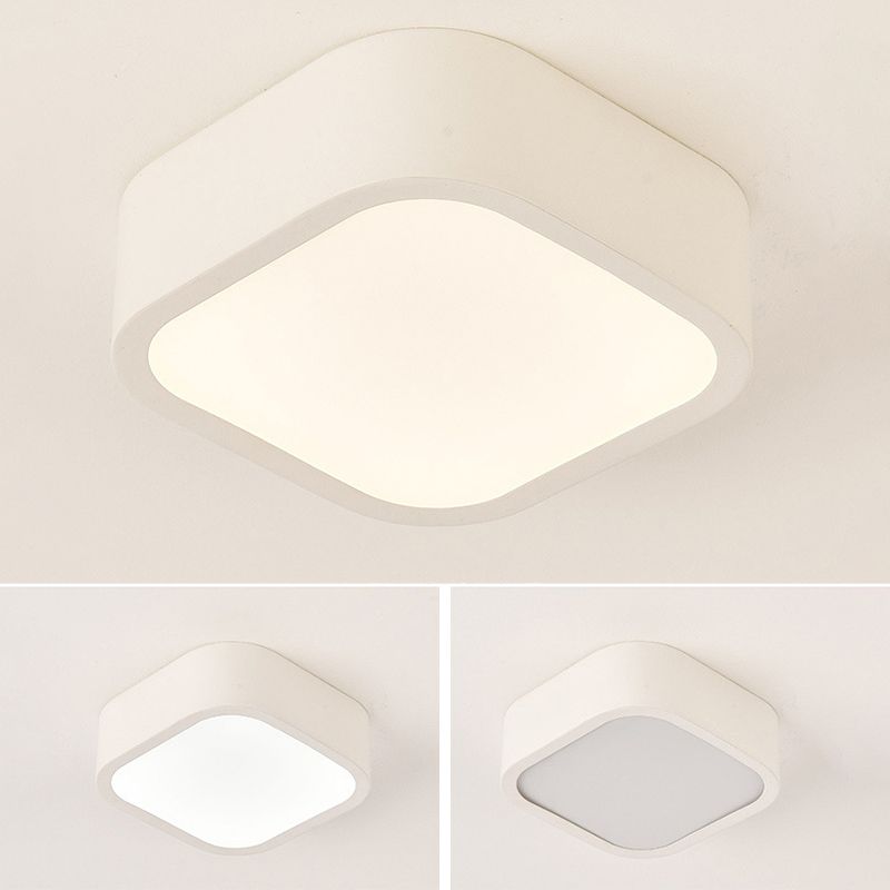 Lámpara de techo LED de simplicidad con sombra de acrílico, accesorios de iluminación LED para pasillo de estilo contemporáneo
