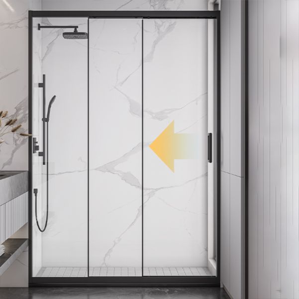 Single Sliding Semi-Frameless Shower Doors Tempered Shower Bath Door