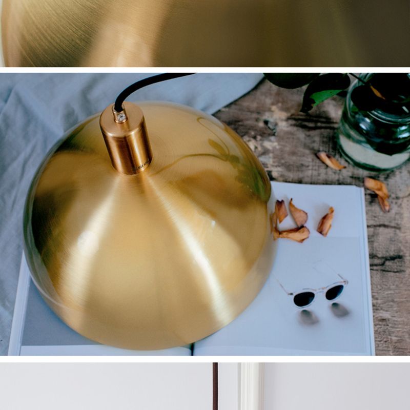 Lumière pendante en métal nordique 1 plafond suspendu au plafond pour salle à manger