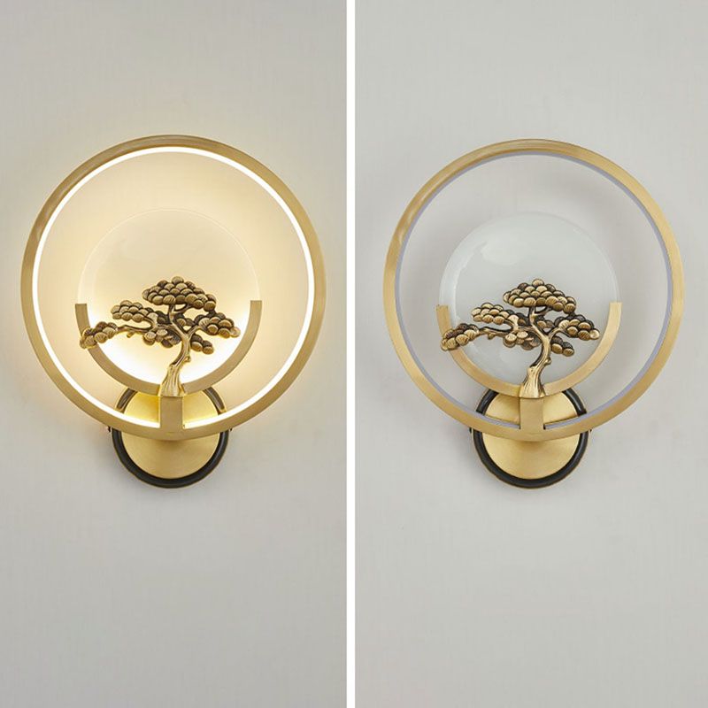 Jade Wall Sconce Modern Style Simple Stone Wall Mount Lamp for Living Room