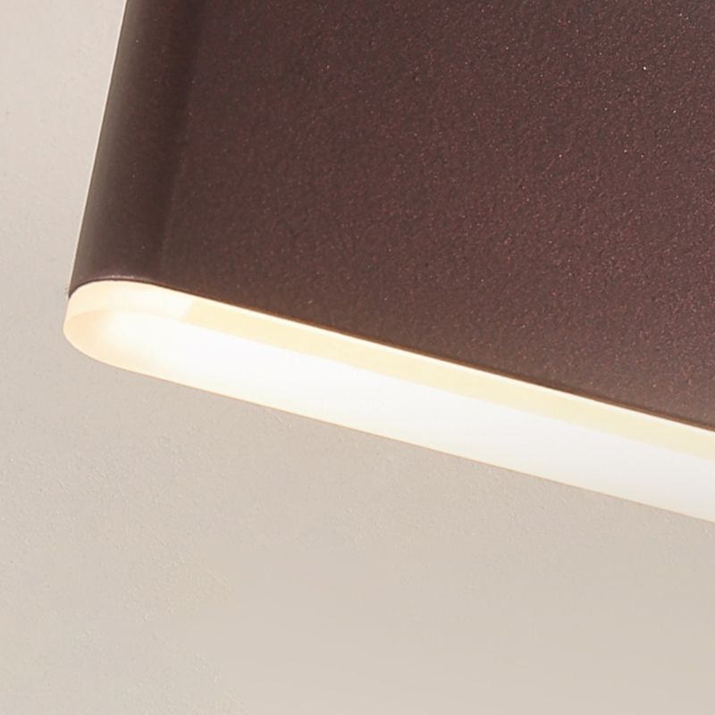 Square Shape Metal Wall Light Modern Style 1 Light Wall Lighting Fixtures