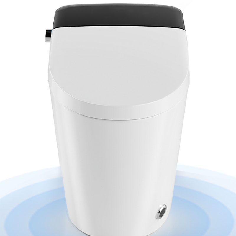 Modern Concealed Toilet Bowl All-In-One White Toilet with Seat for Bathroom