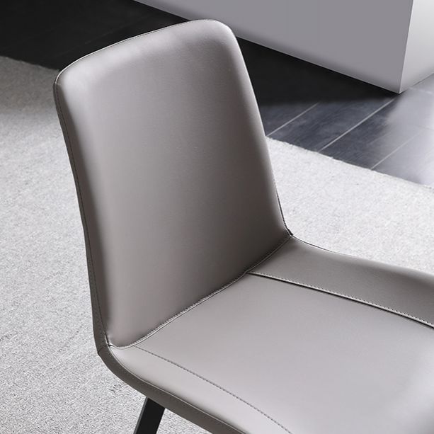 Chaises de salle à manger sans bras scandinaves en métal, chaise Parsons pour salle à manger, chaise d'appoint pour la maison