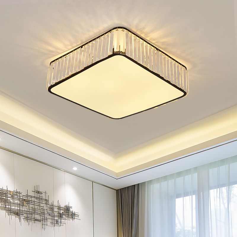 Éclairage de plafond encastré en cristal, plafonniers modernes pour salon