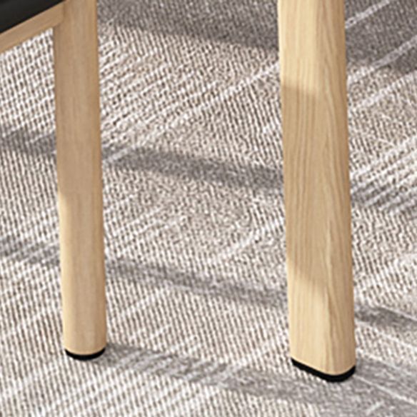 Wooden Modern Dining Room Set Standard Height with Trestle Base Formal Table Set for Home Use