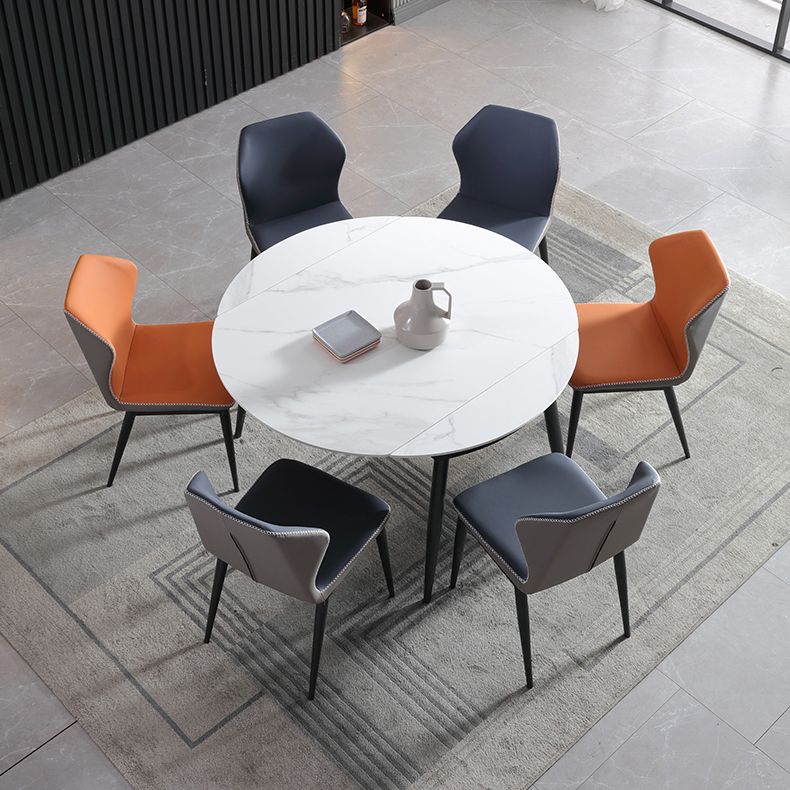 Silla lateral casera industrial Silla tapizada Wingback del comedor del metal