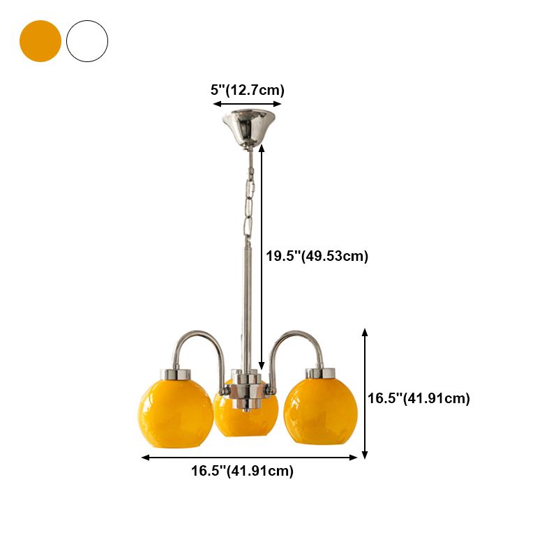 Modern Multi Head Glass Chandelier Light Fixtures Restaurant Hanging Chandelier