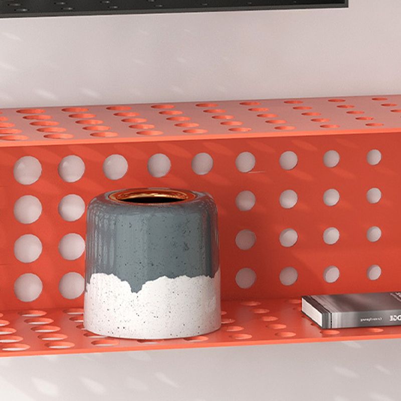 Iron Wall Mounted Bookshelf Industrial Closed Back Bookshelf