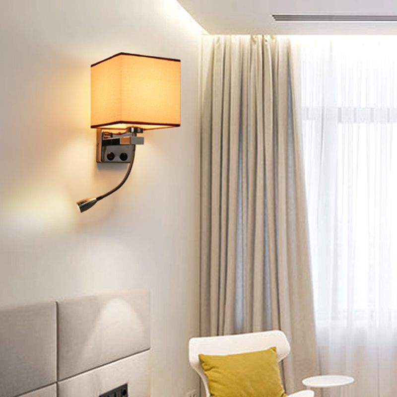 1 lumière en tissu mural lumière lumière simple de style simple / café