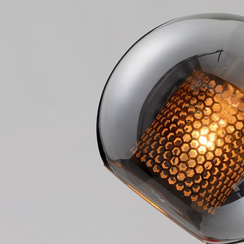 Vetro di illuminazione geometrica in stile industriale 1 luci a soffitto appeso alla luce