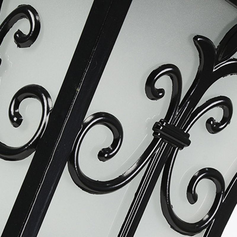 Black Outdoor Lights Waterproof Square Pillar Lamp for Garden