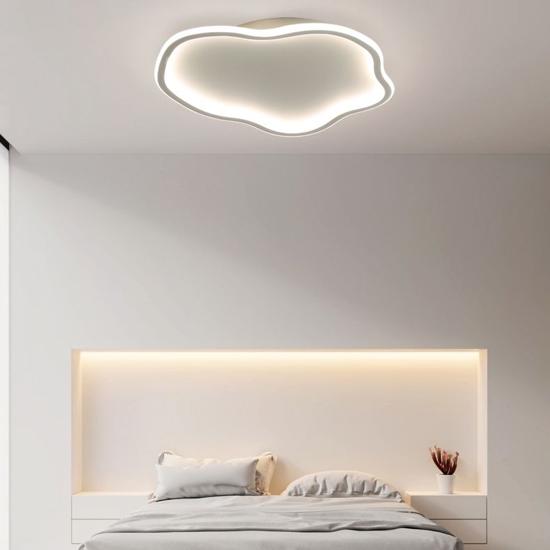 Lámpara de techo LED de aluminio, accesorios de iluminación de montaje empotrado sencillos para sala de estar