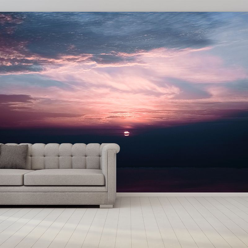 Sky View Contemporary Wall Mural Modernist Wall Covering for Bedroom Decor