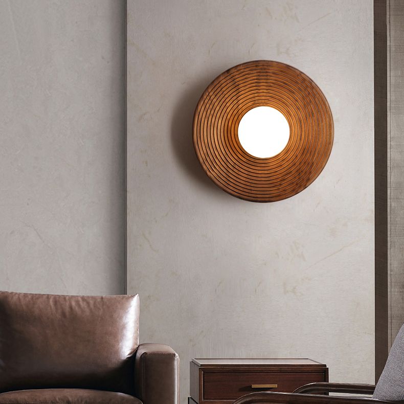 Holzkugel Wandleuchte moderne Stil 1 leichte Wandmontagelampen